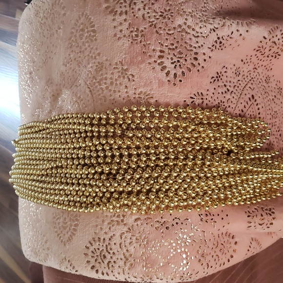 Other - HOST PICK. Vtg. (4) Strands of Gold Beads. Approximately 216" Long